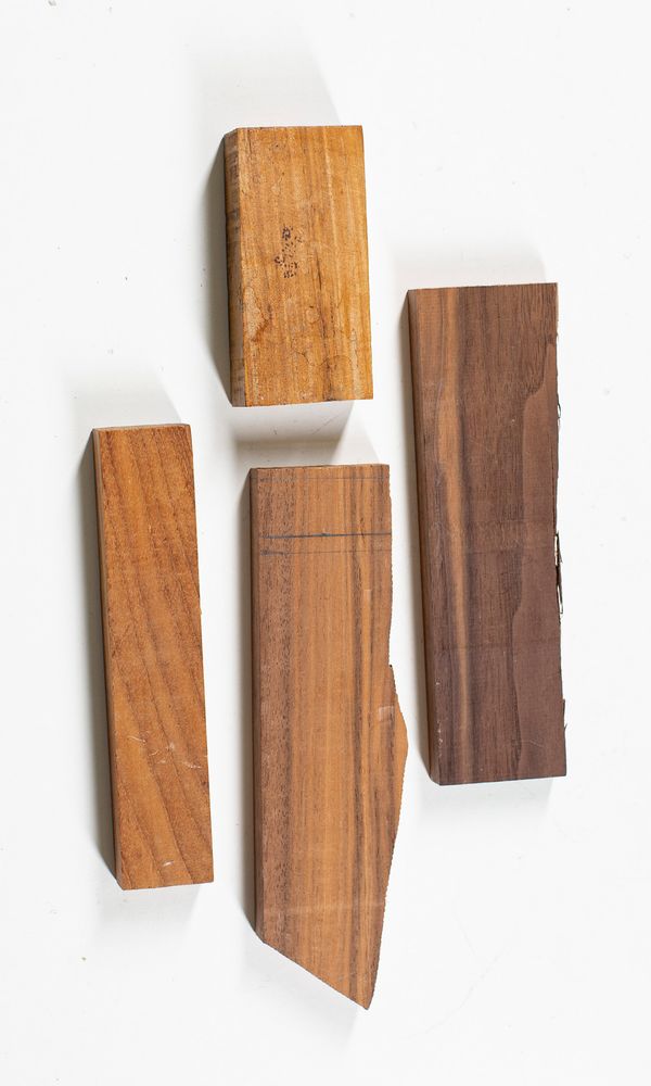 Four pieces of assorted wood