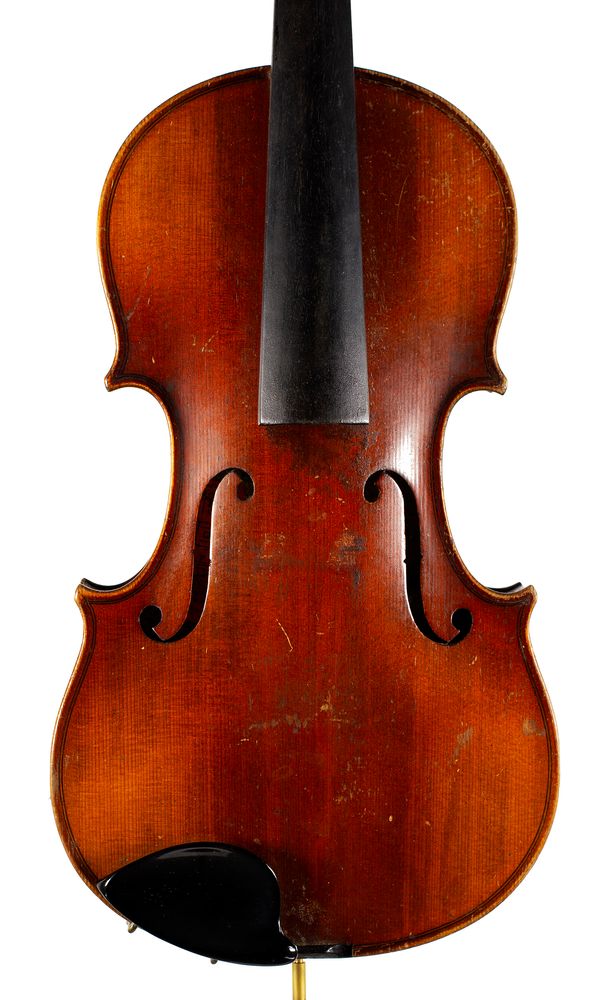 A violin, branded Salzard