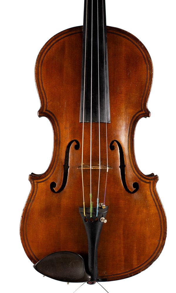 A violin, labelled Wolff Bros.
