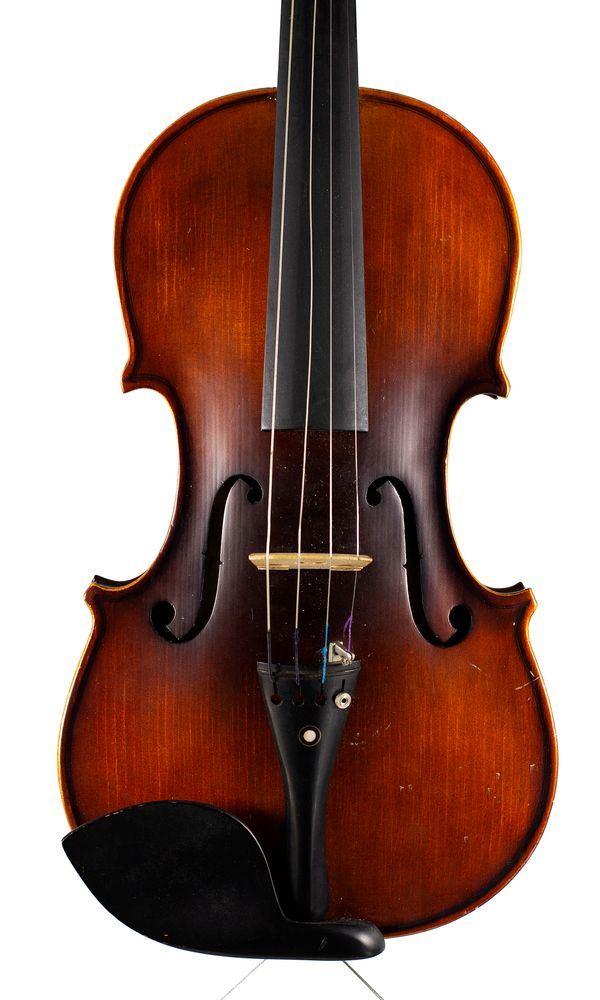 A violin, labelled Christina