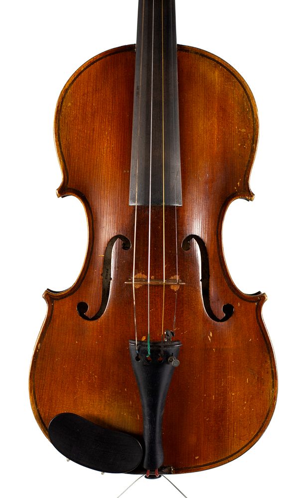 A violin, labelled Jerome Thibouville-Lamy