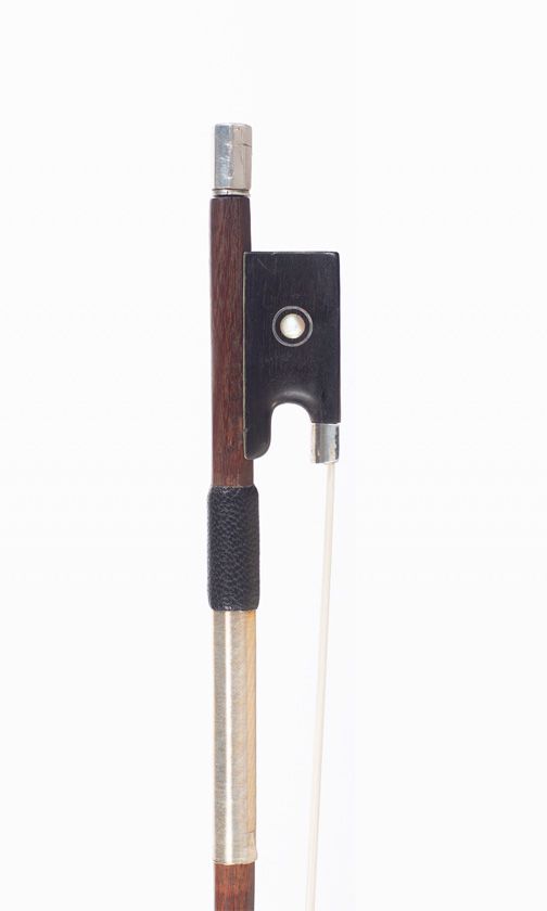 A silver-mounted violin bow by Victor Fetique, Paris