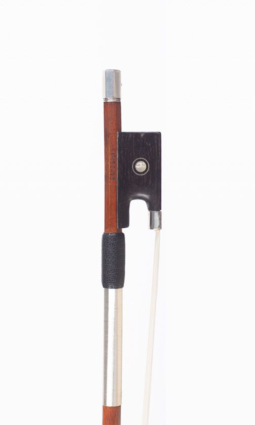 A silver-mounted violin bow by Louis Henri Gillet