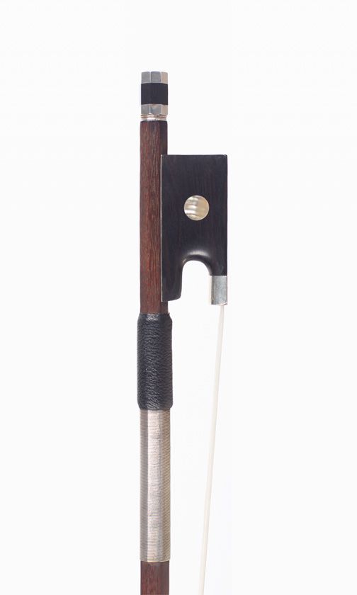 A silver-mounted violin bow, 20th Century