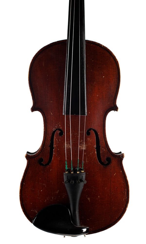 A violin, labelled Maidstone
