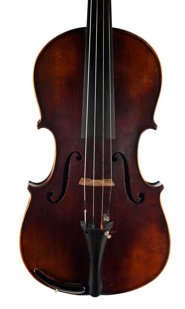 A violin, labelled Antonius Stradiuarius