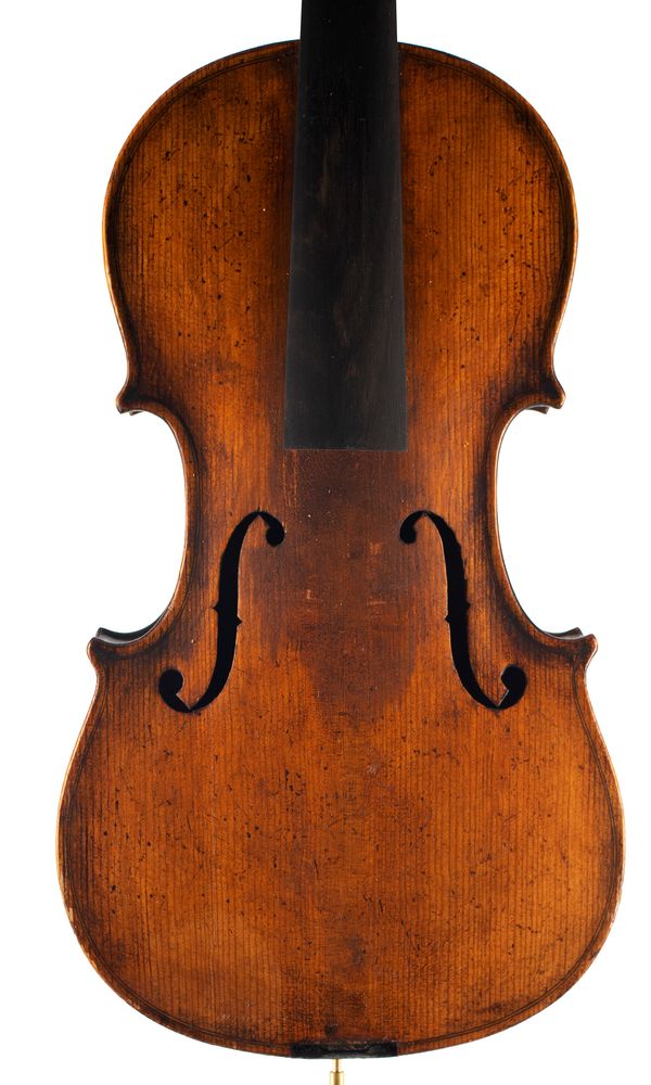 A violin, unlabelled over 100 years old