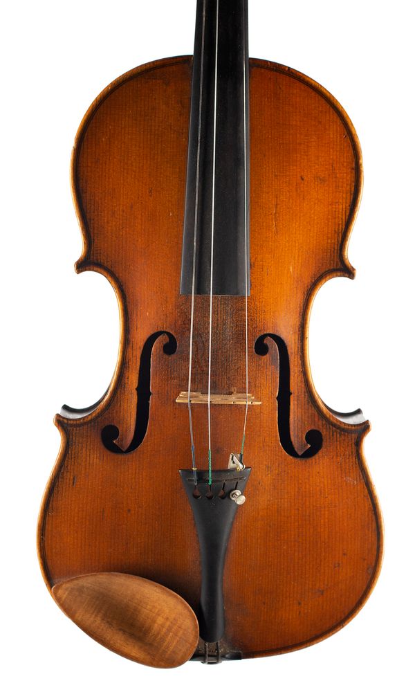 A violin, unlabelled Over 100 years old