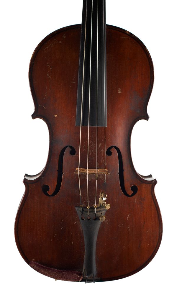 A violin, labelled Antonius Stradiuarius