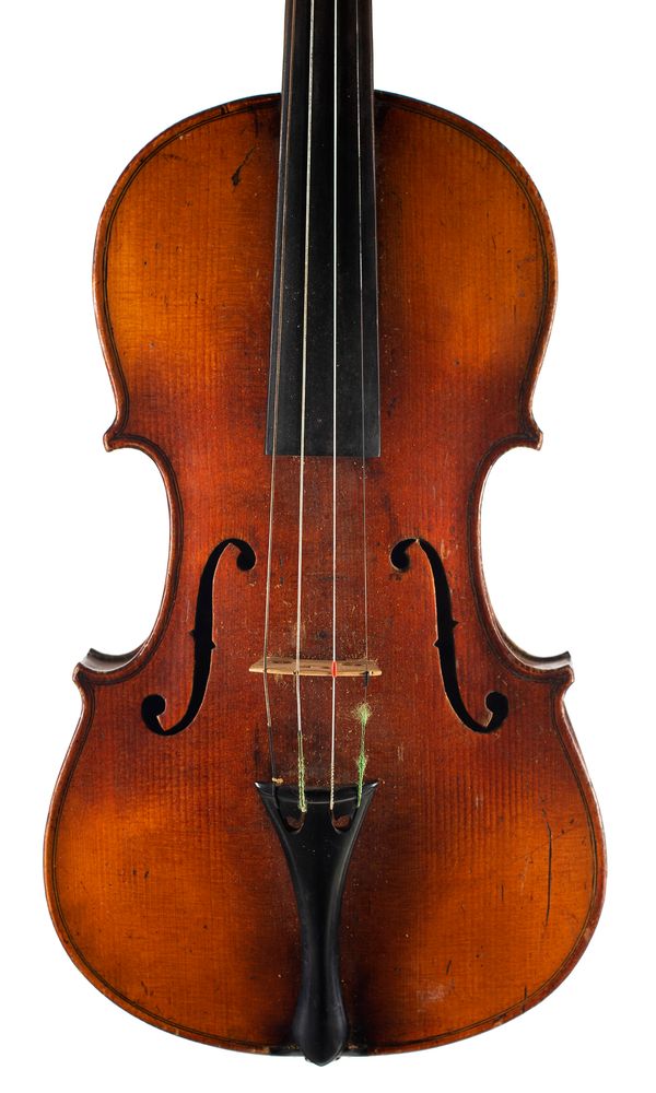 A violin, labelled C. Mezin