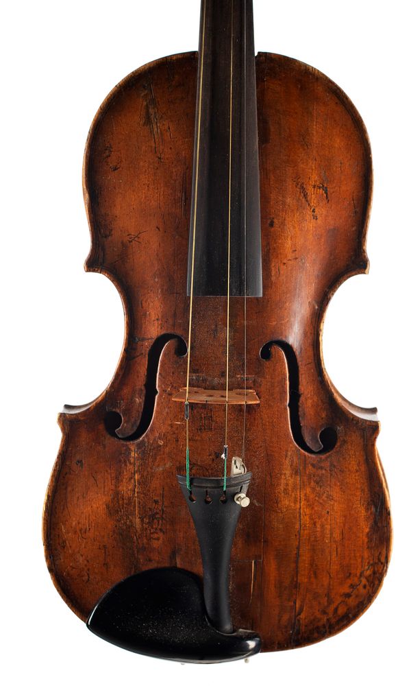 A violin, branded Duke