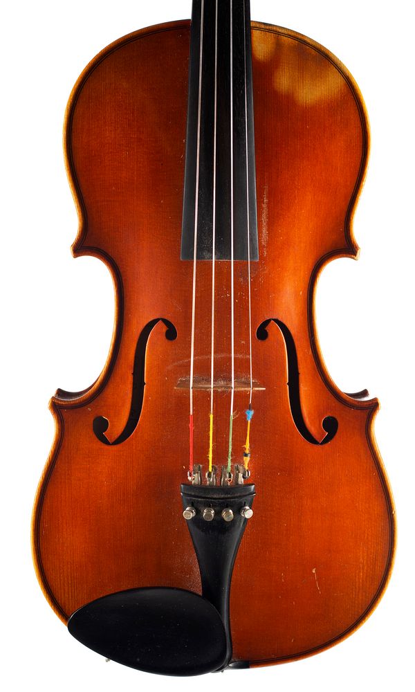 A viola, labelled Klaus Schlegel