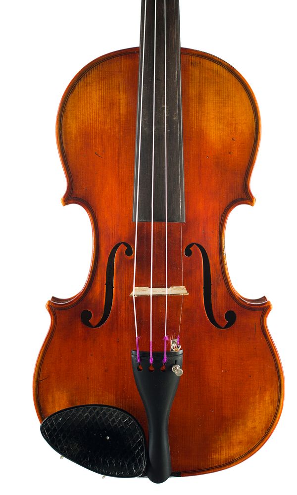 A violin, labelled Alberto Beduzzi