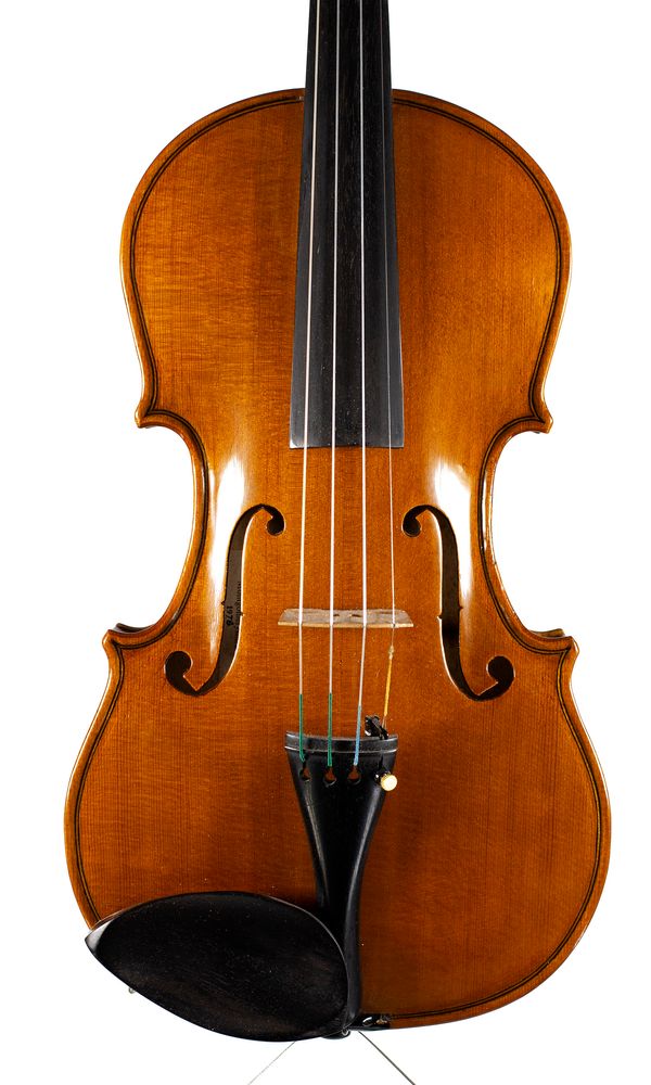 A violin, labelled Alan R. Payne