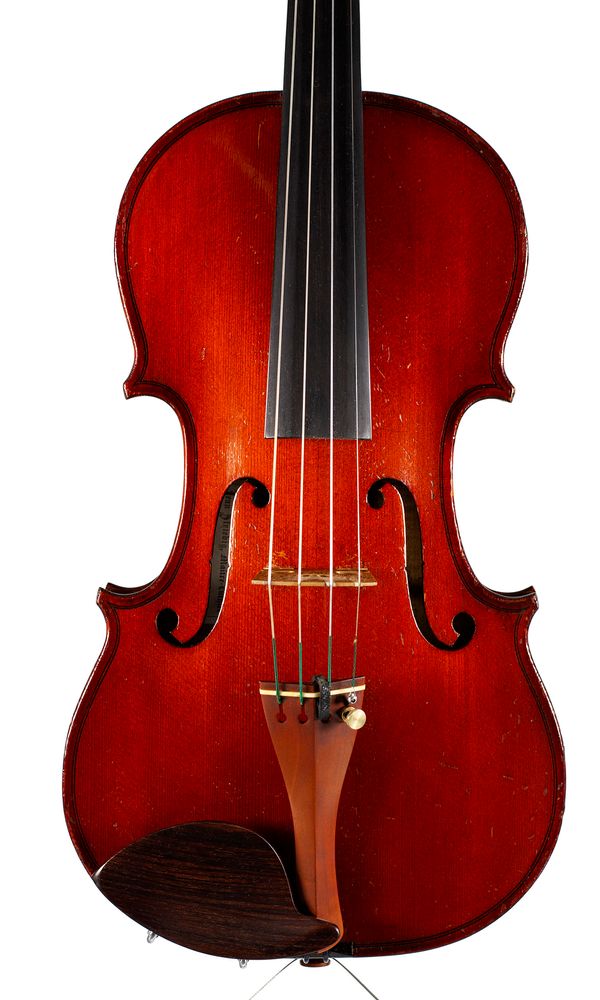 A violin, labelled Jean Striebig
