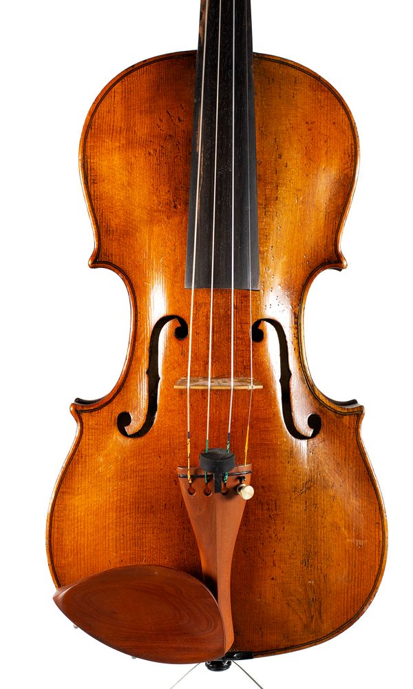 A violin, labelled Jos. Steiner