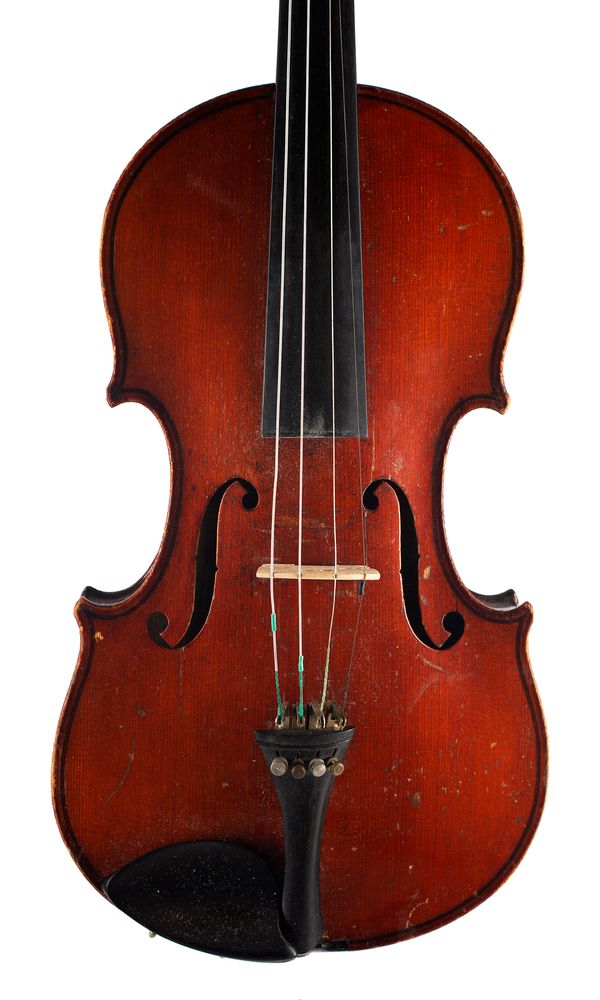 A violin, labelled Vuillaume a Paris