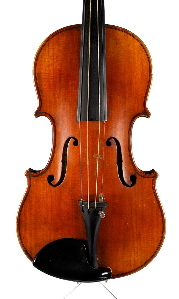 A three-quarter sized violin, unlabelled early 1910  over 100 years old