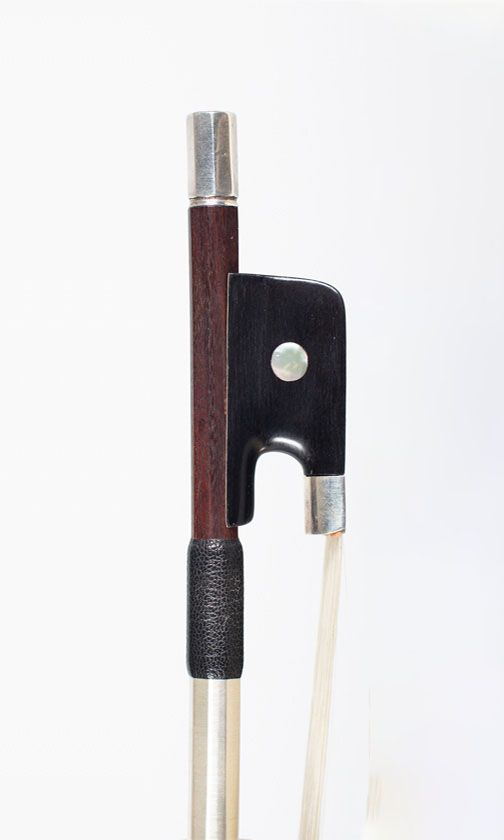 A silver-mounted cello bow, probably by a member of the Tubbs Family, London, circa 1900