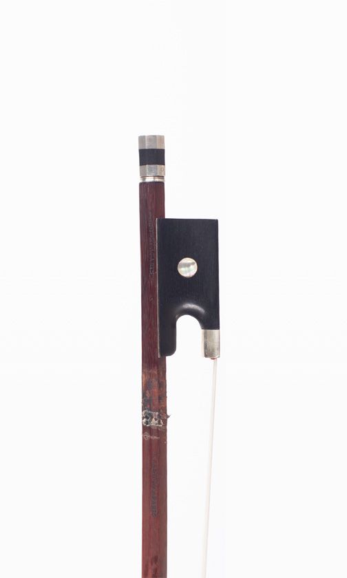 A silver-mounted violin bow, 20th Century