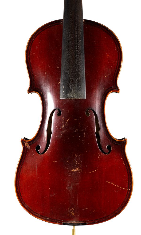 A violin, labelled Copy of Giovan Paolo Maggini