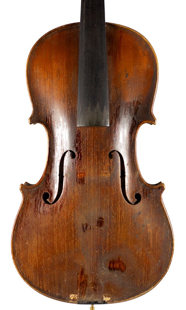 A violin, labelled Frank Reiner