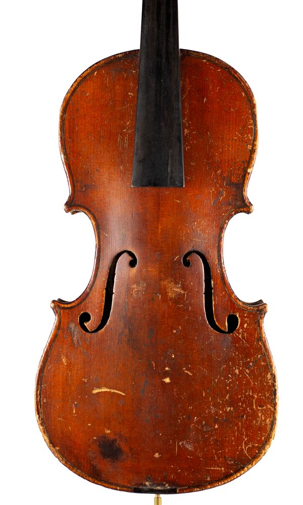 A three-quarter sized violin, labelled The Maidstone