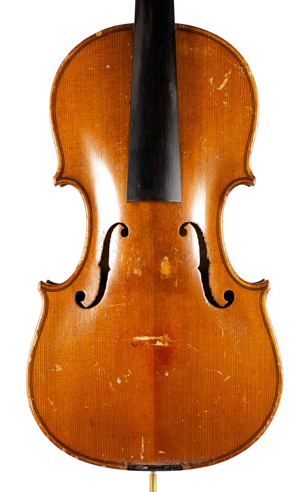 A violin, labelled Nicolaus Amatus circa 1900
