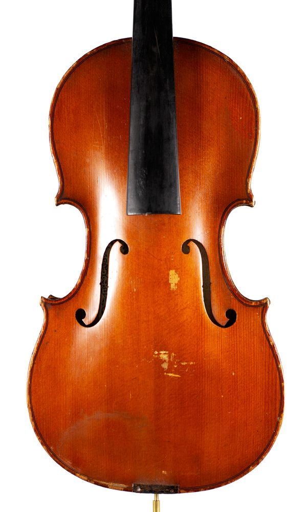 A violin, labelled H. Clotelle