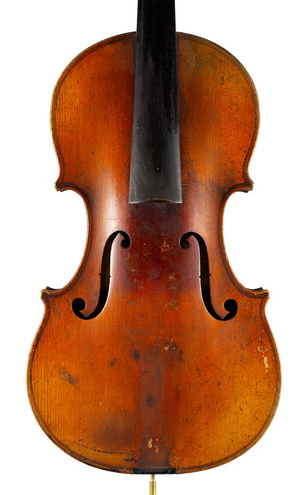 A violin, labelled J.T.L.