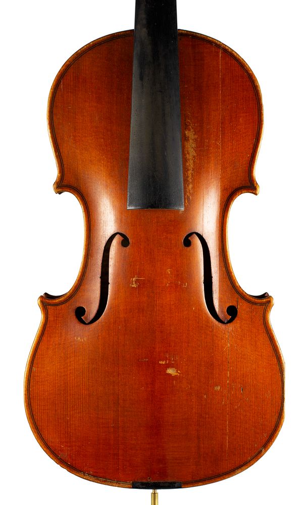 A violin, indistinctly labelled