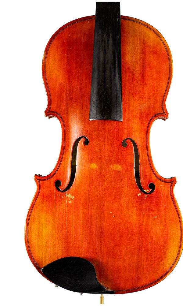 A viola, labelled C. A. Gotz jr.