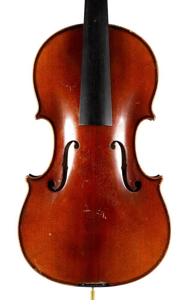 A violin, labelled Copy of Nicolaus Amatus circa 1900