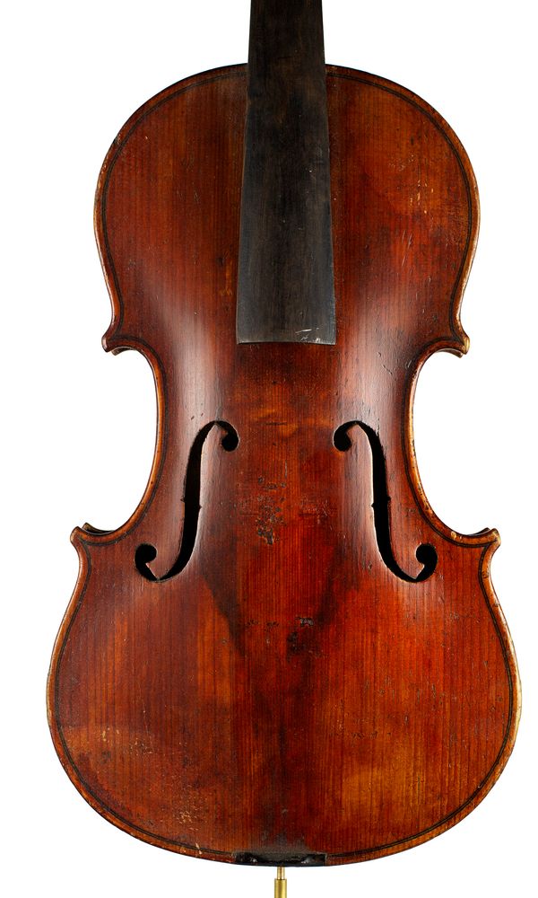 A violin, labelled Emil Hjorth