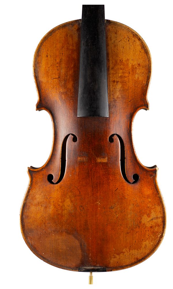 A violin, labelled Antonius Stradivarius