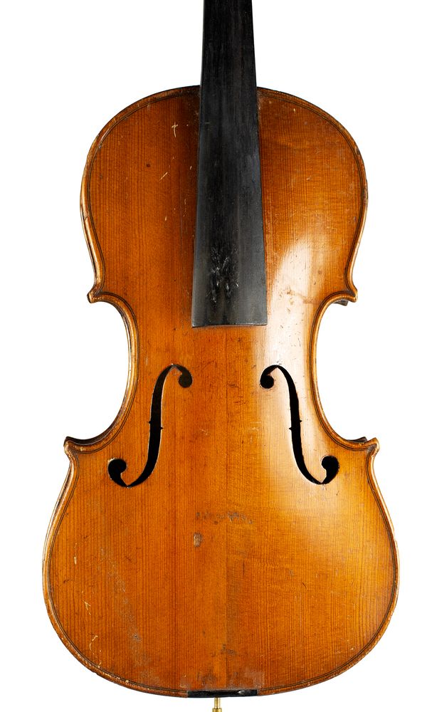 A violin, unlabelled over 100 years old