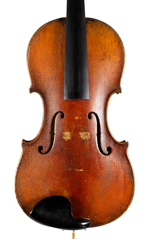 A violin, unlabelled Over 100 years old