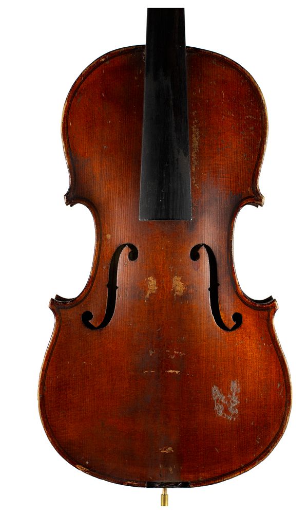 A three-quarter sized violin, labelled The Maidstone