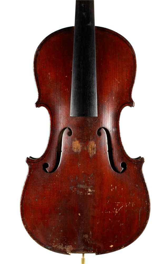 A three-quarter sized violin, labelled The Maidstone