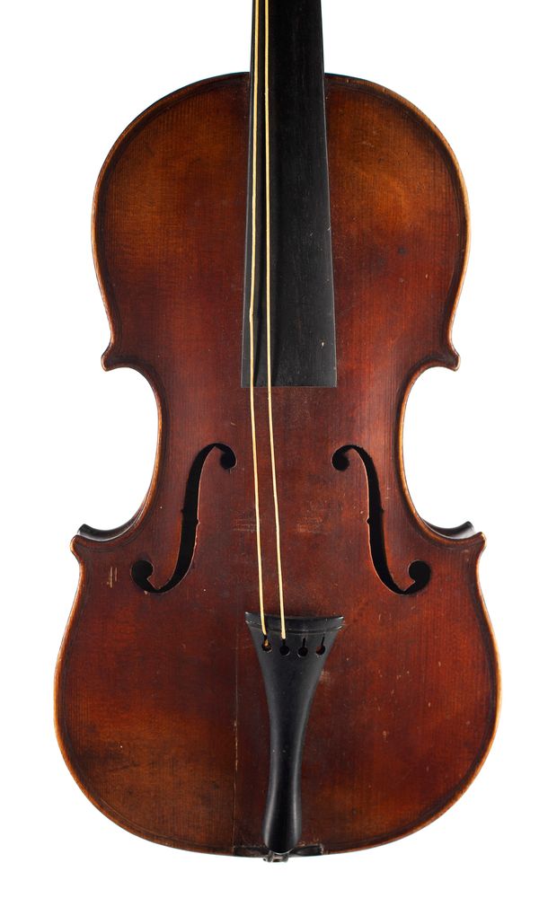 A violin, labelled Antonius Stradiuarius