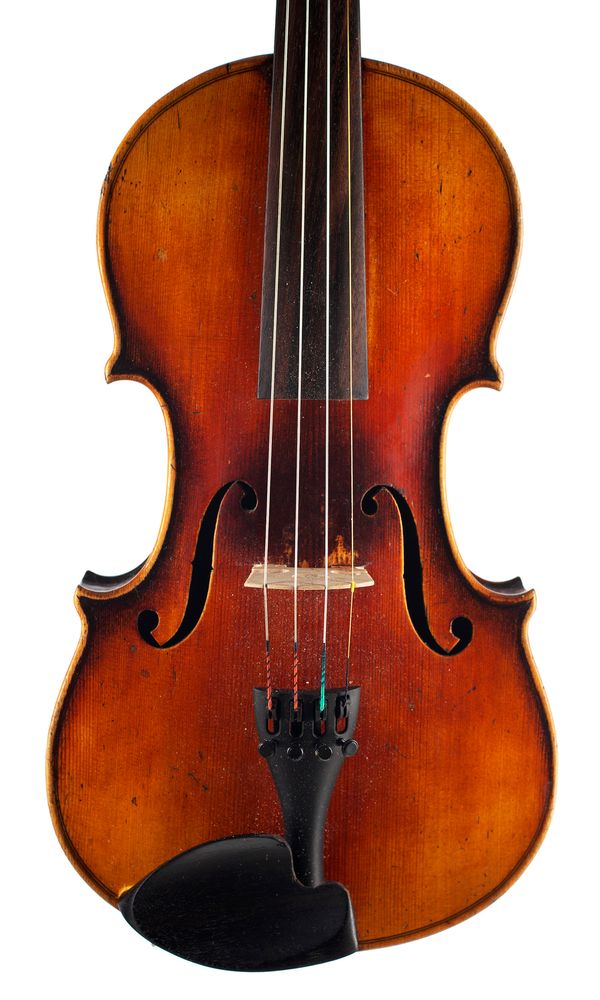 A violin, labelled Antonius Stradiuarius