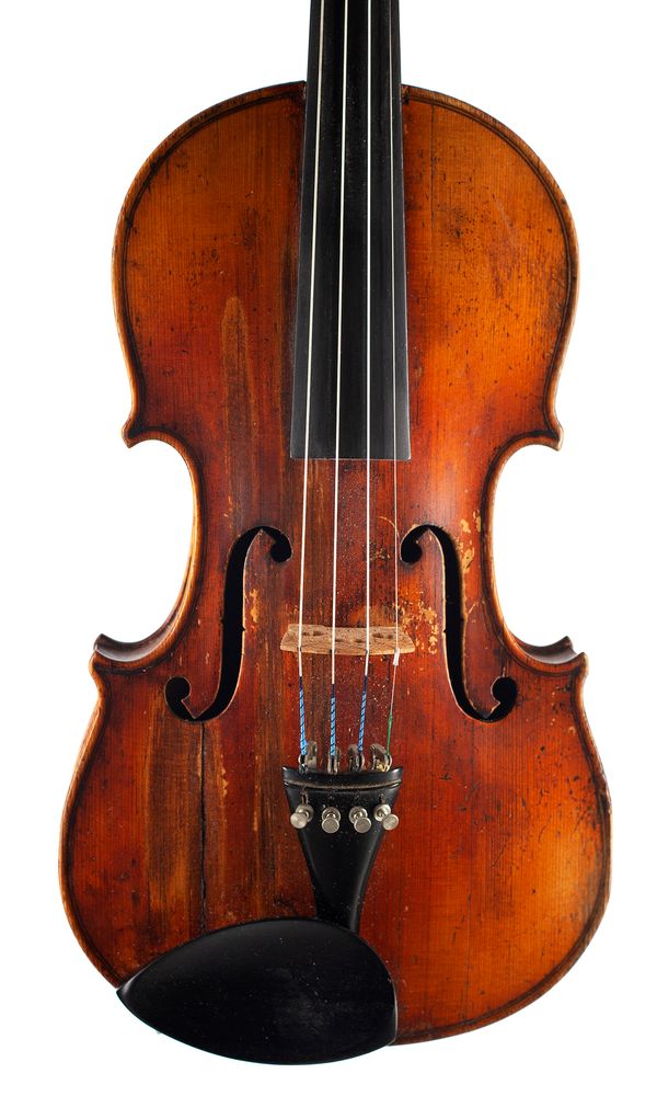 A violin, labelled Antonius Stradivarius