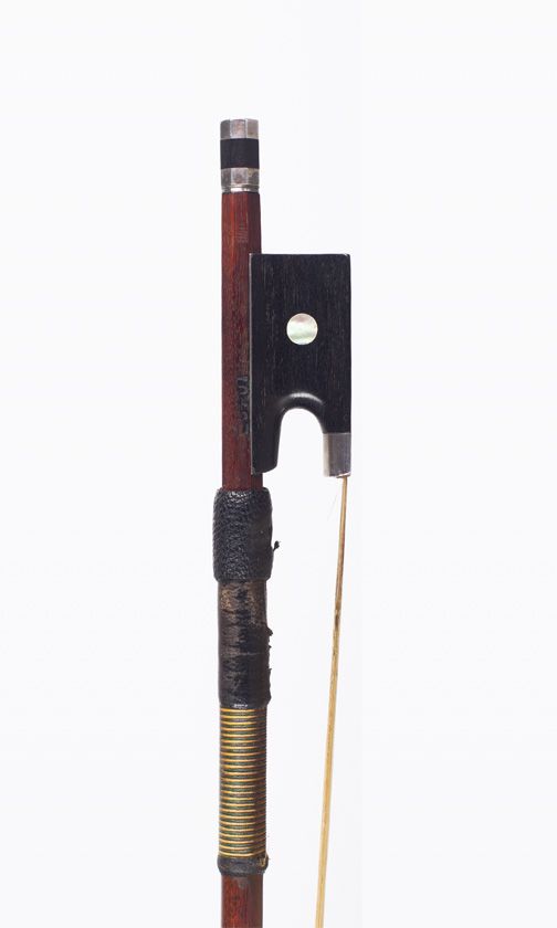 A silver-mounted violin bow, 20th Century