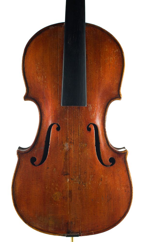 A violin, signed Jd. Wedford Huddersfield