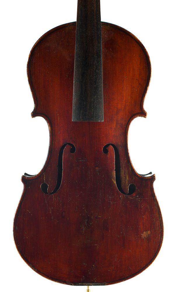 A three-quarter sized violin, labelled The Maidstone