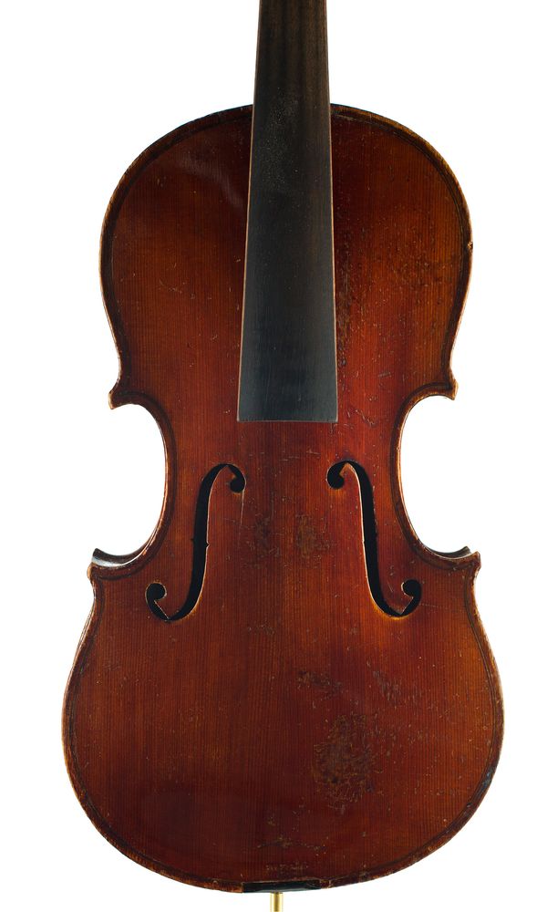 A three-quarter sized violin, labelled The Maidstone