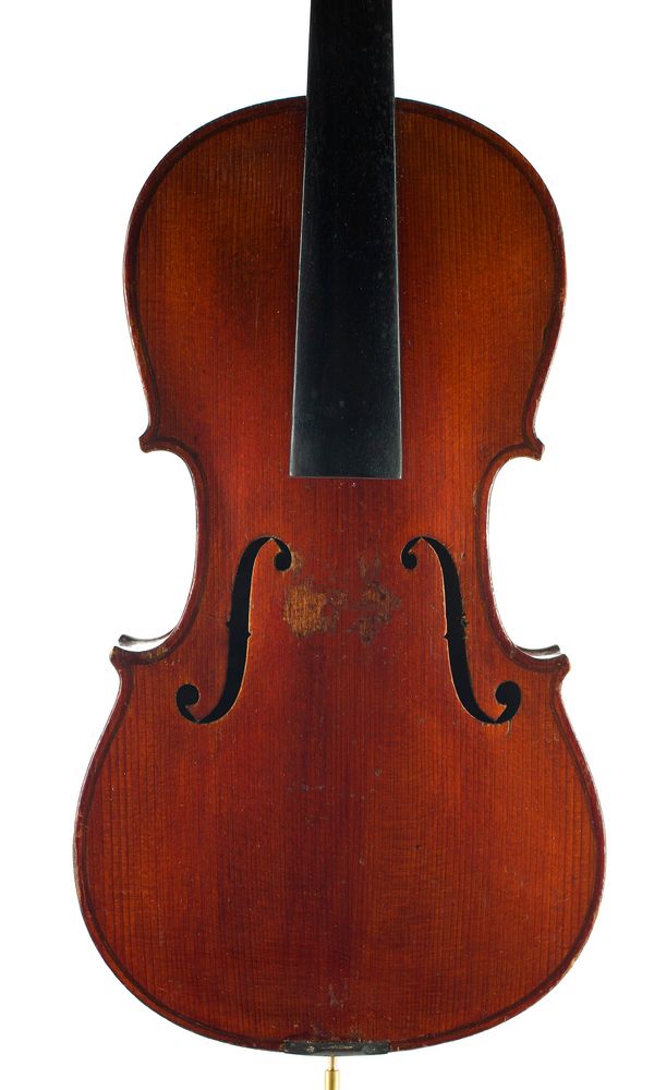 A three-quarter sized violin, labelled The Maidstone