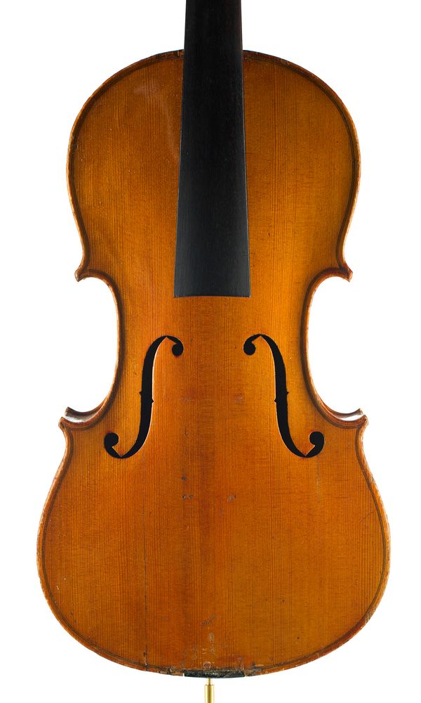 A seven-eighths sized violin, labelled Antonius Stradivarius