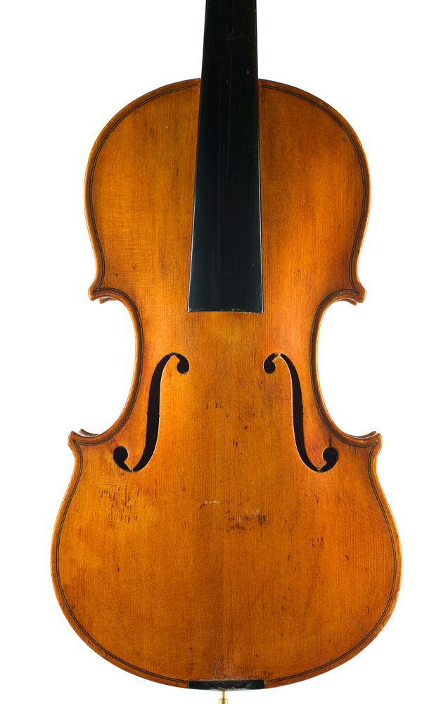 A violin, branded Herold