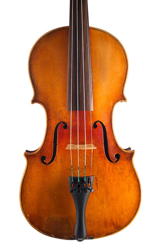 A violin, labelled F. J. Merz